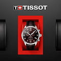 Tissot Tissot Chrono XL Classic T116.617.16.297.00 кварцевые мужские часы часы крупный план коричневый циферблата