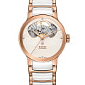 Rado Rado Centrix Automatic Diamonds Open Heart R30248722 Automatic R30248722 механические женские часы белый циферблат, браслет высокотехнологичная керамика + нержавеющая сталь с pvd покрытием — вид спереди