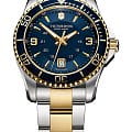 Victorinox Victorinox 249079  249079 кварцевые мужские часы синий циферблат, браслет сталь c pvd покрытием — вид спереди