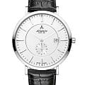 Atlantic Atlantic 61352.41.21  61352.41.21 кварцевые мужские часы серебристый циферблат, браслет кожаный — вид спереди