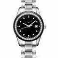 Longines Longines Conquest Classic L2.387.0.57.6  L23870576 кварцевые женские часы черный циферблат, браслет нержавеющая сталь — вид спереди