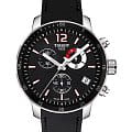 Tissot Tissot T-Sport Quickster Chronograph T095.449.17.057.00 Quickster T0954491705700 кварцевые мужские часы черный циферблат, браслет кожаный — вид спереди