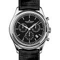 Jacques Lemans Jacques Lemans 1-2188A  1-2188A кварцевые мужские часы черный циферблат, браслет кожаный — вид спереди