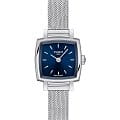 Tissot Tissot Lovely Square T058.109.11.041.00 Lovely T0581091104100 кварцевые женские часы  синий циферблат, браслет нержавеющая сталь — вид спереди