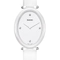 Rado Rado Esenza Ceramic Touch R53092715  R53092715 кварцевые женские часы  белый циферблат, браслет кожаный — вид спереди