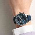 Longines Longines Spirit L3.821.4.93.2 мужские часы синий циферблат на запястье