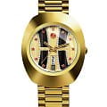 Rado Rado The Original Automatic R12413323 Automatic R12413323 механические мужские часы золотой циферблат, браслет нержавеющая сталь с pvd-покрытием — вид спереди