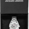 Jacques Lemans Jacques Lemans Automatic 1-2087F механические мужские часы часы крупный план серебристый циферблата