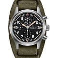 Hamilton Hamilton Khaki Field Automatic Chronograph H71706830  H71706830 механические мужские часы черный циферблат, браслет кожаный — вид спереди