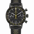 Hamilton Hamilton American Classic Intra-matic Autochrono Full Black H38446731  H38446731 механические мужские часы черный циферблат, браслет кожаный — вид спереди