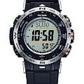 Casio Casio Pro Trek PRW-30-1A PRW PRW-30-1AER кварцевые мужские часы черный циферблат, браслет полимер — вид спереди