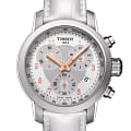 Tissot Tissot PRC 200 Chronograph Lady T055.217.16.032.01 PRC 200 T0552171603201 кварцевые женские часы белый циферблат, браслет кожаный — вид спереди