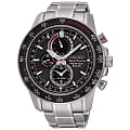 Seiko Seiko Sportura SSC357P1  SSC357P1 кварцевые мужские часы черный циферблат, браслет 18-каратное желтое золото — вид спереди