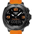 Tissot Tissot T-Race Touch Aluminium T081.420.97.057.02 T Race T0814209705702 кварцевые мужские часы  черный циферблат, браслет силикон — вид спереди