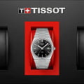 Tissot Tissot PRX T137.410.11.051.00 кварцевые мужские часы часы крупный план черный циферблата