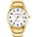 Jacques Lemans Jacques Lemans Classic 1-2002V  1-2002V кварцевые мужские часы белый циферблат, браслет нержавеющая сталь с pvd-покрытием — вид спереди