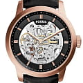 Fossil Fossil Townsman Automatic ME3084  ME3084 механические мужские часы черный циферблат, браслет нержавеющая сталь — вид спереди