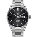 TAG Heuer TAG Heuer Carrera WAR201A.BA0723  WAR201A.BA0723 механические мужские часы черный циферблат, браслет нержавеющая сталь — вид спереди