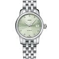 Mido Mido Baroncelli Lady Twenty Five M039.007.11.096.00  M0390071109600 механические женские часы зеленый циферблат, браслет нержавеющая сталь — вид спереди
