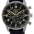 Seiko Seiko Conceptual Series Sports SSB367P1  SSB367P1 кварцевые мужские часы черный циферблат, браслет нейлон — вид спереди