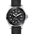 TAG Heuer TAG Heuer Aquaracer WAY131M.FT6092  WAY131M.FT6092 кварцевые женские часы  черный циферблат, браслет тканевый — вид спереди