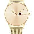 Tommy Hilfiger Tommy Hilfiger Sport 1781972  1781972 кварцевые женские часы золотой циферблат, браслет сталь с ip покрытием — вид спереди