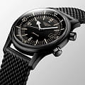 Longines Longines Legend Diver Watch L3.774.2.50.9 мужские часы черный циферблат на запястье