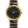 Rado Rado Centrix R30528172   R30528172 кварцевые женские часы черный циферблат, браслет сталь + pvd + керамика — вид спереди