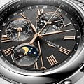 Longines Longines Master Collection L2.773.4.61.6 механические мужские часы часы крупный план антрацитовый циферблата
