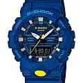Casio Casio G-Shock GA-800SC-2A GA GA-800SC-2A электронные мужские часы синий циферблат, браслет полимер — вид спереди