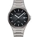 Certina Certina DS-7 Quartz C043.410.44.051.00  C0434104405100 кварцевые мужские часы черный циферблат, браслет титановый — вид спереди