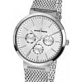 Jacques Lemans Jacques Lemans 1-1950G  1-1950G кварцевые мужские часы белый циферблат, браслет нержавеющая сталь — вид спереди