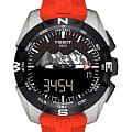 Tissot Tissot T-Touch Expert Solar Jungfraubahn T091.420.47.051.10 T Touch T0914204705110 кварцевые мужские часы  черный циферблат, браслет силикон — вид спереди