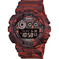 Casio Casio G-Shock GD-120CM-4E  GD-120CM-4E электронные мужские часы  черный циферблат, браслет  — вид спереди