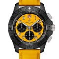 Breitling Breitling Avenger B01 Chronograph 44 Night Mission SB0147101I1X1  SB0147101I1X1 механические мужские часы желтый циферблат, браслет кожаный — вид спереди