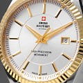 Swiss Military by Chrono Swiss Military by Chrono Сверхточные SM34065.05,  швейцария мужские часы на браслете сталь c pvd покрытием боковой вид