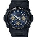 Casio Casio G-Shock AWG-M100SB-2A AWG AWG-M100SB-2A электронные мужские часы синий циферблат, браслет полимер — вид спереди