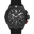 U.S. Polo Assn. U.S. Polo Assn. Crossing USPA1066-05  USPA1066-05 кварцевые мужские часы  черный циферблат, браслет силикон — вид спереди