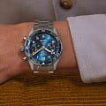 Longines Longines Spirit Flyback L3.821.4.93.6 мужские часы синий циферблат на запястье