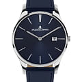 Jacques Lemans Jacques Lemans Classic 1-2122C  1-2122C кварцевые мужские часы синий циферблат, браслет кожаный — вид спереди
