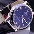 Orient Orient AC05007D (FAC05007D), classic automatic япония мужские часы на браслете кожа + текстиль боковой вид