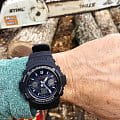 Casio Casio G-Shock AWG-M100SB-2A — полный набор фото мужские часы япония