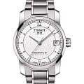 Tissot Tissot T-Classic Titanium T087.207.44.037.00 Tradition T0872074403700 механические женские часы белый циферблат, браслет титановый — вид спереди