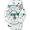 Casio Casio Baby-G BA-120SC-7A  BA-120SC-7A кварцевые женские часы белый циферблат, браслет пластик — вид спереди