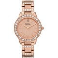 Fossil Fossil Carlie  ES3020  ES3020 кварцевые женские часы розовый циферблат, браслет  — вид спереди