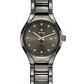 Rado Rado True Automatic Diamonds R27243732 Automatic R27243732 механические женские часы серый циферблат, браслет плазменная керамика — вид спереди