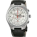 Orient Orient TD0P004W (FTD0P004W)  FTD0P004W кварцевые мужские часы  белый циферблат, браслет кожаный — вид спереди