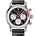 Breitling Breitling Top Time B01 Deus AB01765A1B1X1  AB01765A1B1X1 механические мужские часы черный циферблат, браслет кожаный — вид спереди