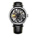 Aerowatch Aerowatch 1942 50981 AA22  50981 AA22 механические мужские часы серебристый циферблат, браслет кожаный — вид спереди