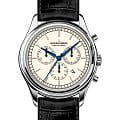 Jacques Lemans Jacques Lemans 1-2188B  1-2188B кварцевые мужские часы бежевый циферблат, браслет кожаный — вид спереди